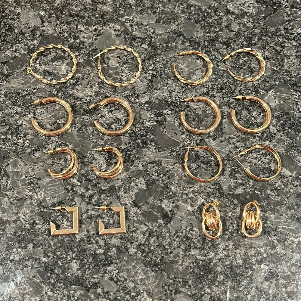 Gold Earrings Pack
